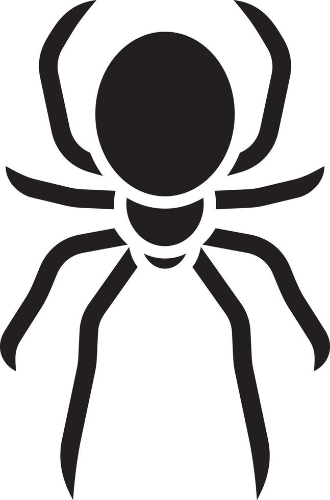 icono de araña simple vector