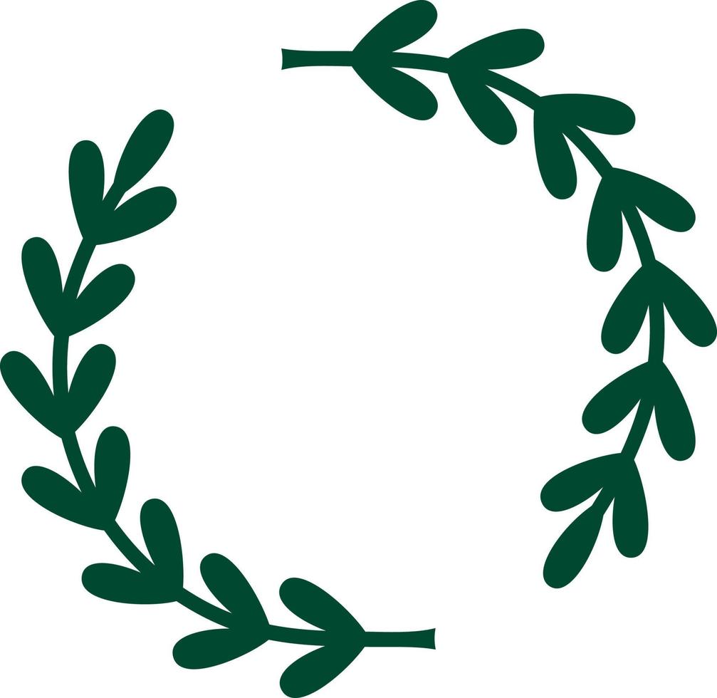 Laurel monogram vector