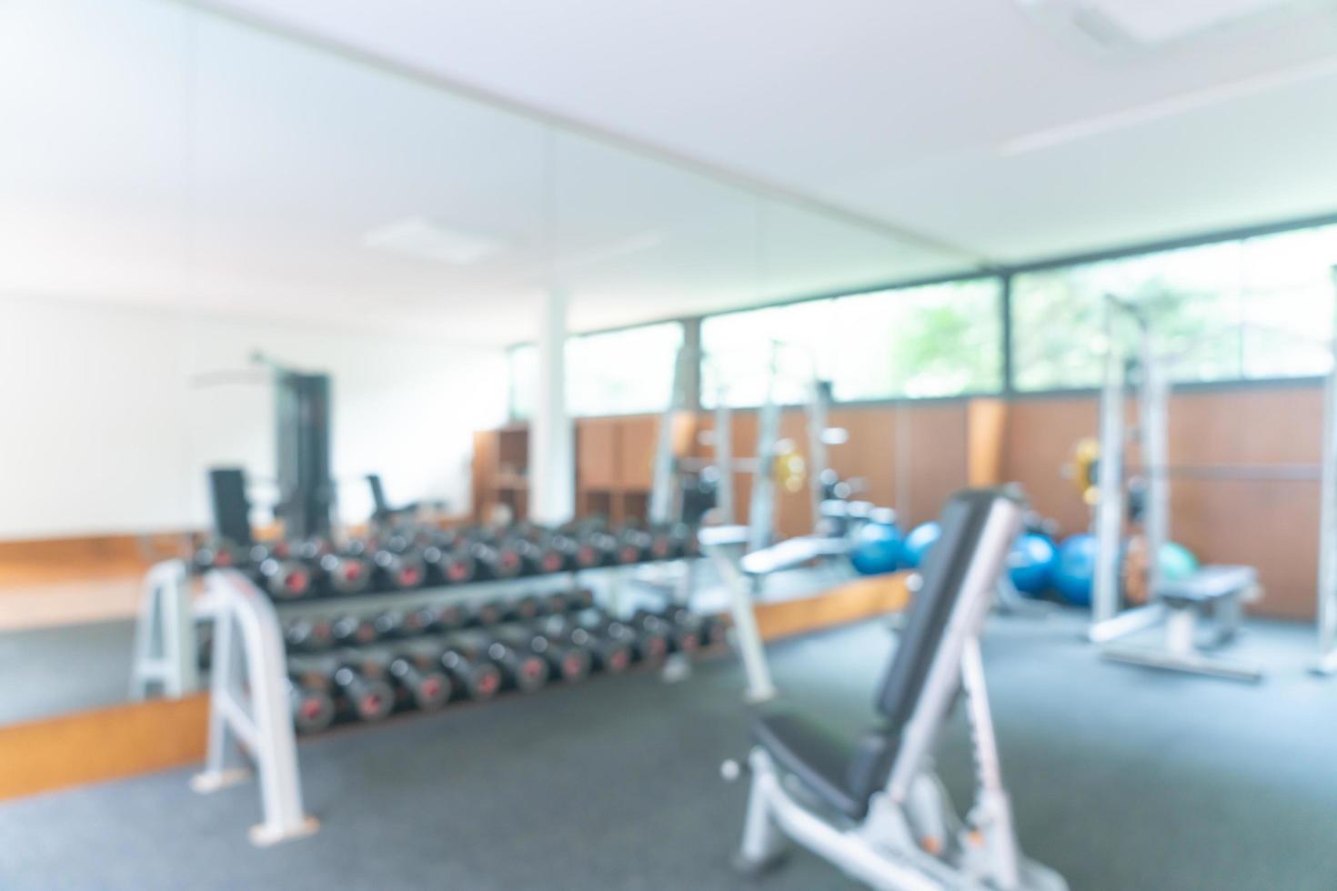 abstract blur fitness gym for background photo