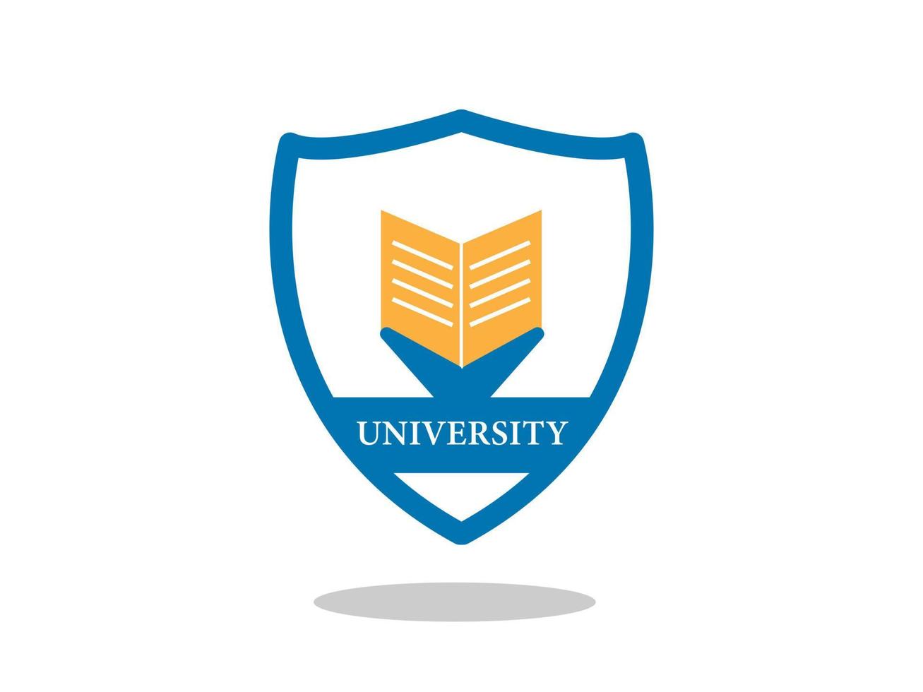 University logo or education logo concept vector illustration. University logo design template.