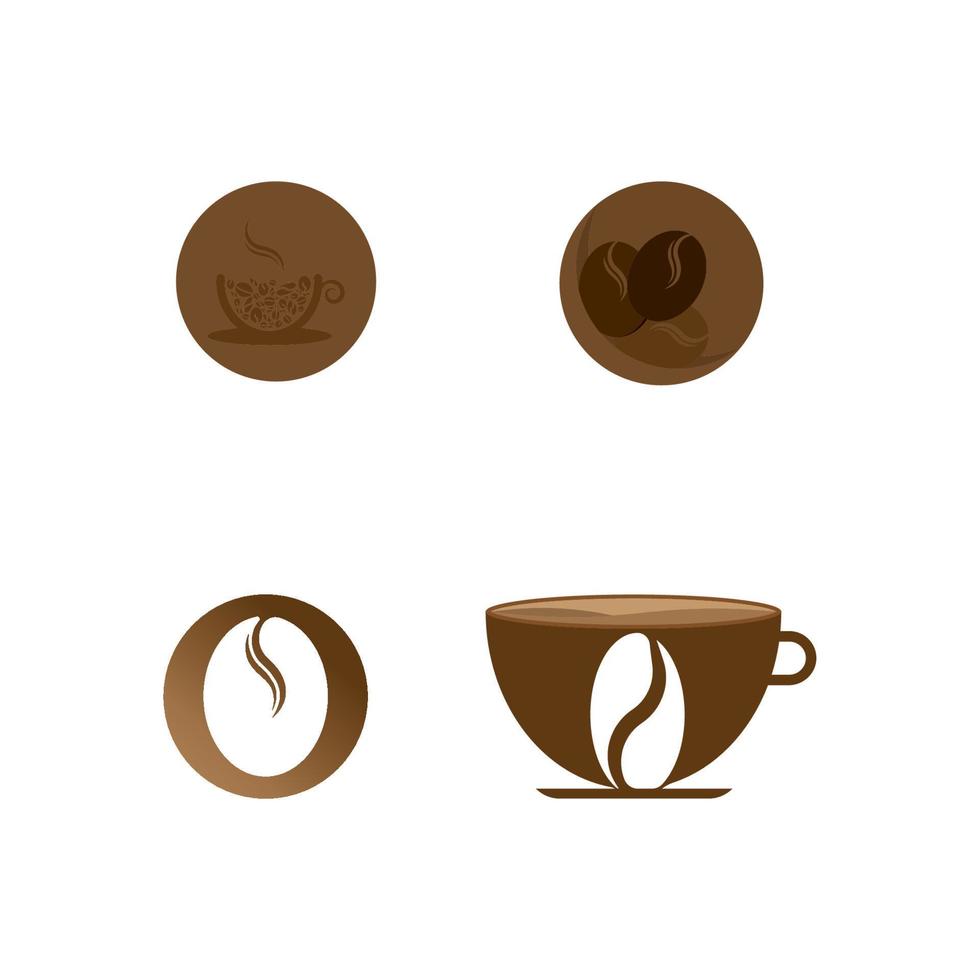 Ilustración de vector de icono de grano de café