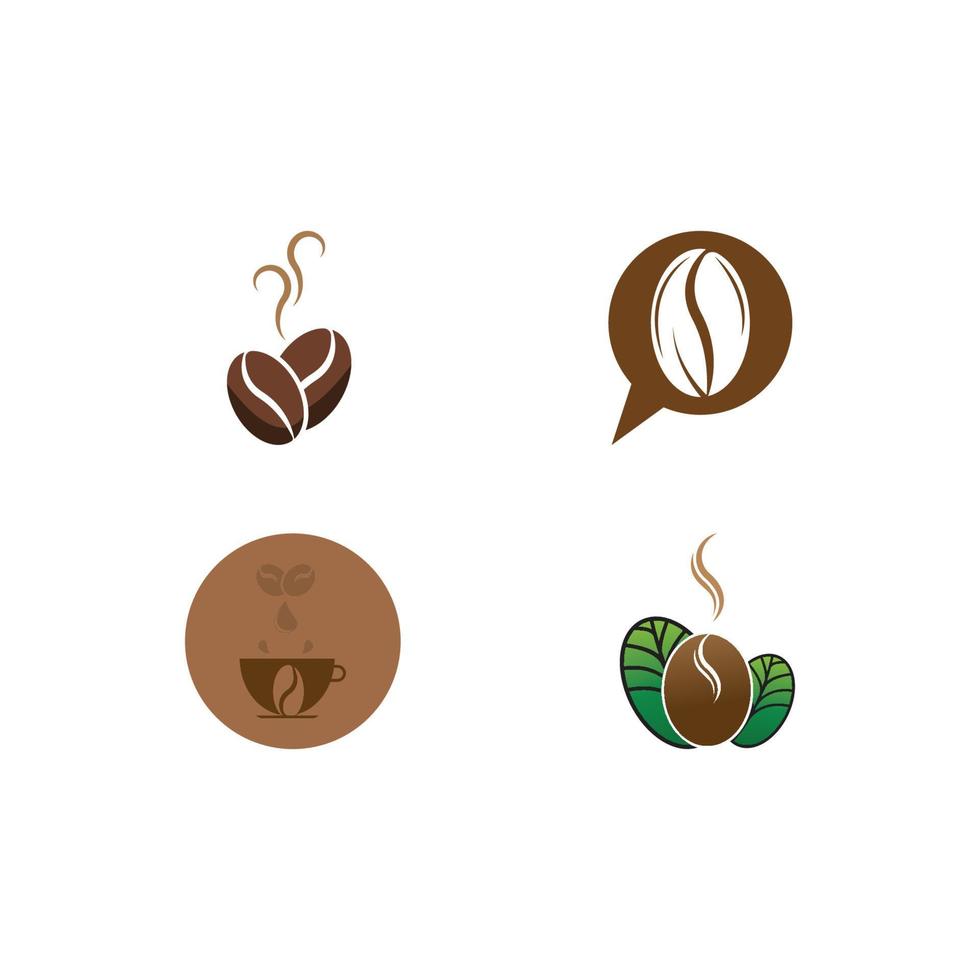 Ilustración de vector de icono de grano de café