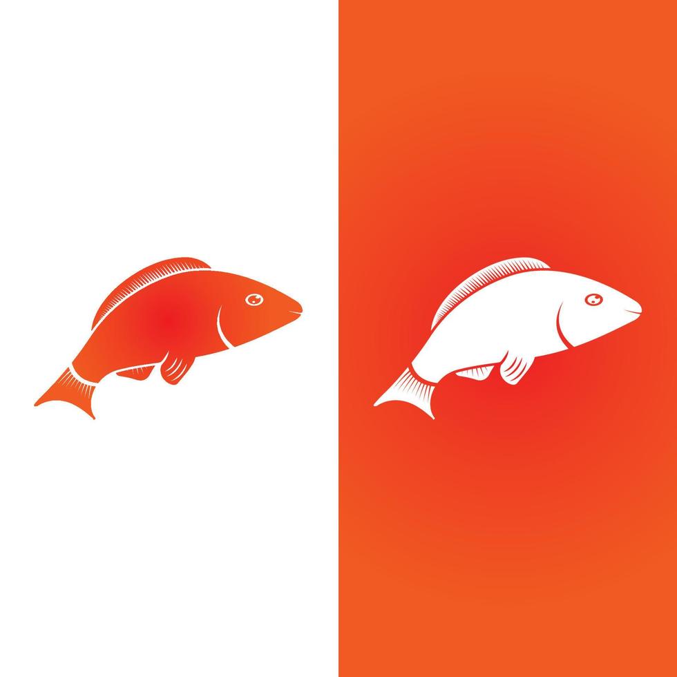 Fish logo template. Creative vector