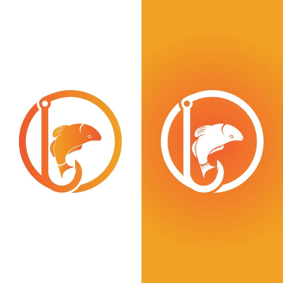 Fish logo template. Creative vector