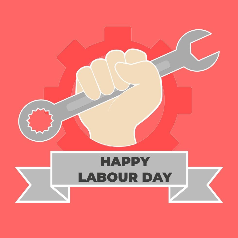 Happy labor day 1 vector illustration