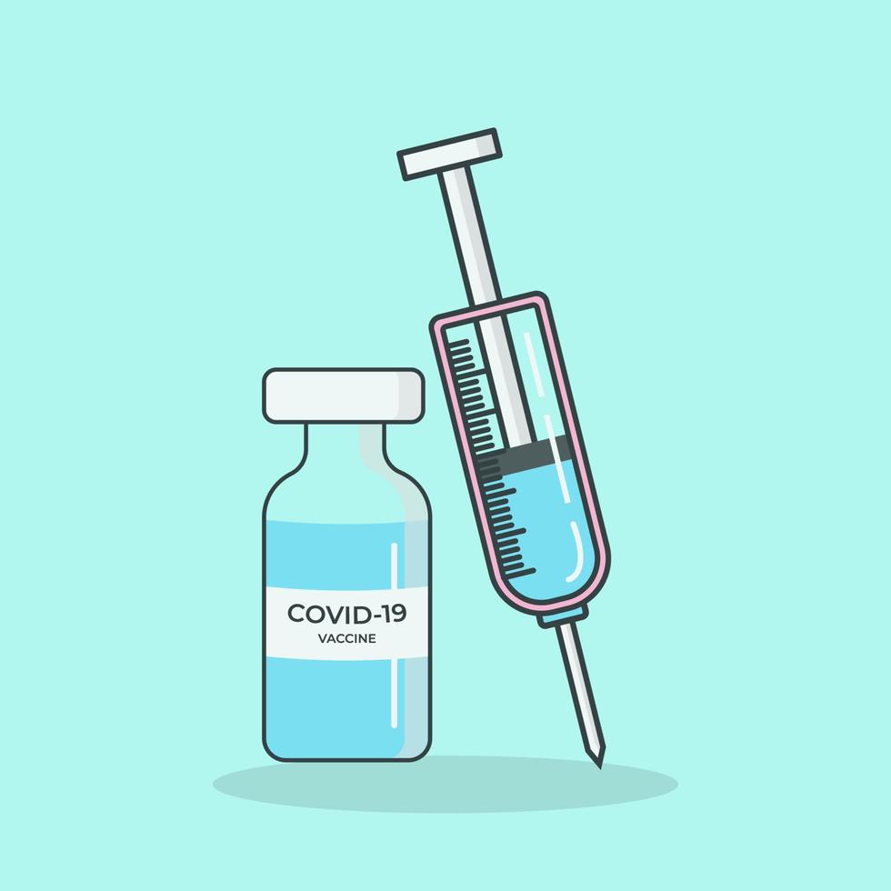 Syringe injection icon isolated vector