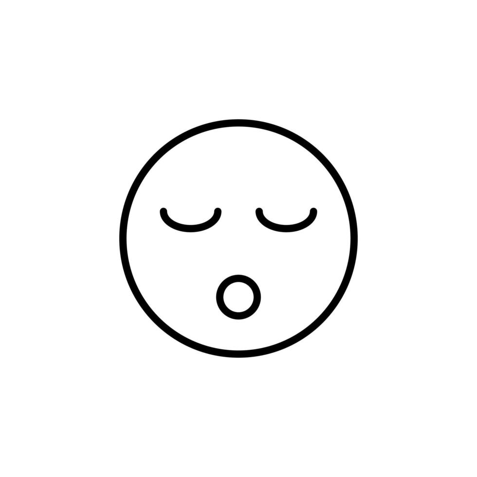 Sleep, Nap, Night Line Icon, Vector, Illustration, Logo Template. Suitable For Many Purposes. vector