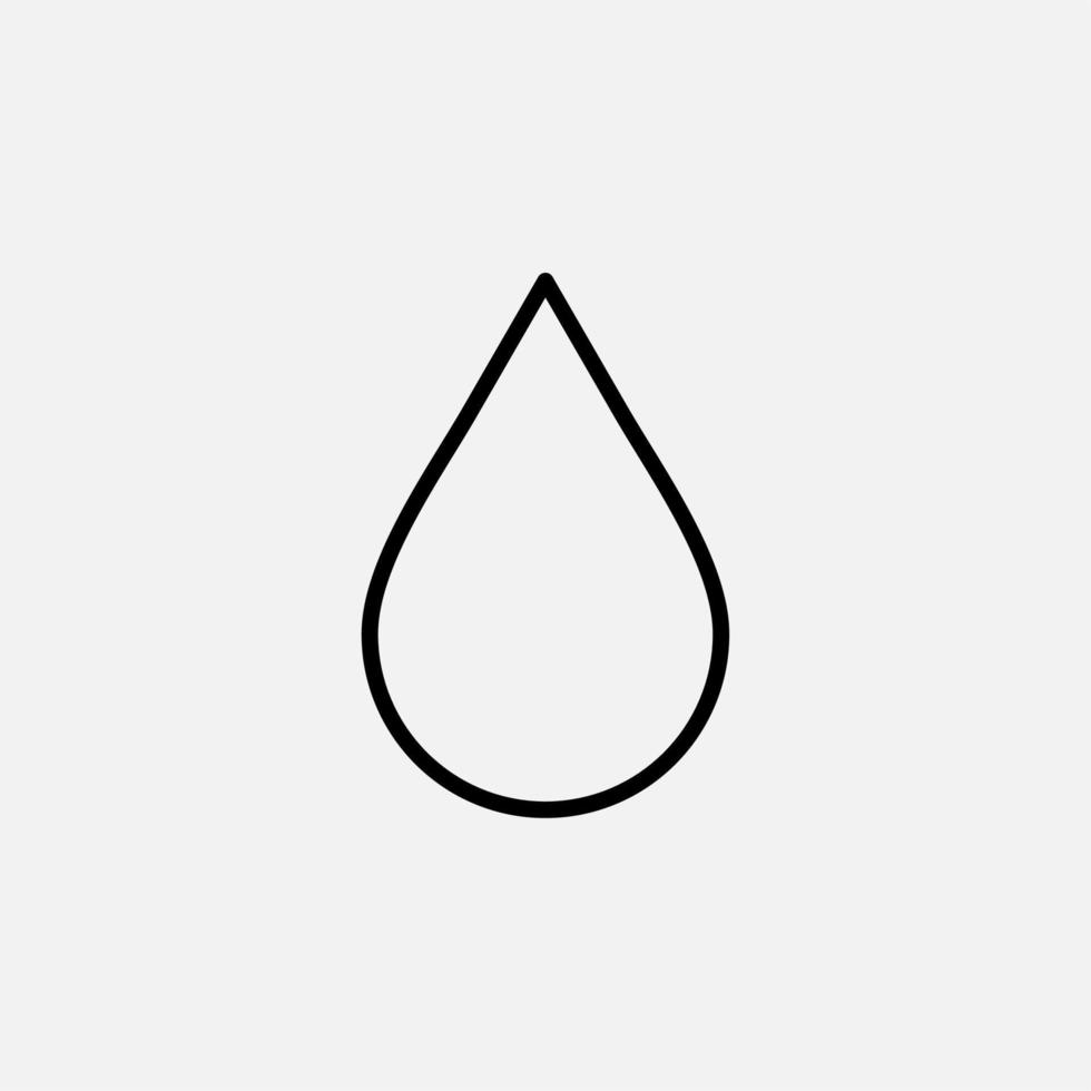 Waterdrop, Water, Droplet, Liquid Line Icon, Vector, Illustration, Logo Template. Suitable For Many Purposes. vector