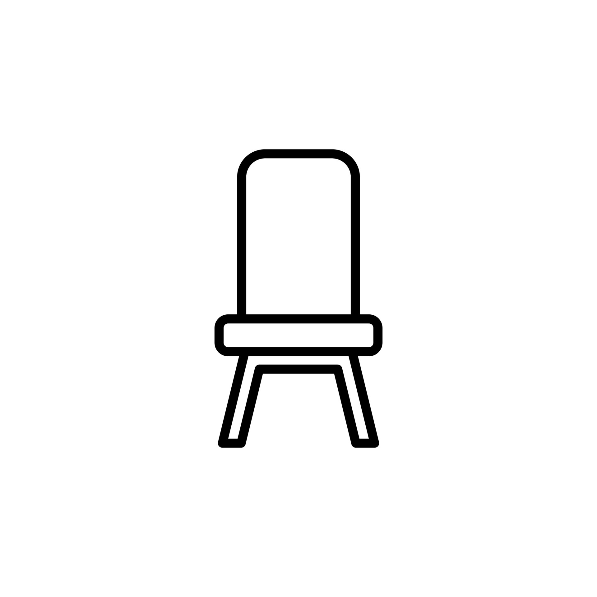 Chair, Seat Line Icon, Vector, Illustration, Logo Template. Suitable For  Many Purposes. 4852898 Vector Art at Vecteezy