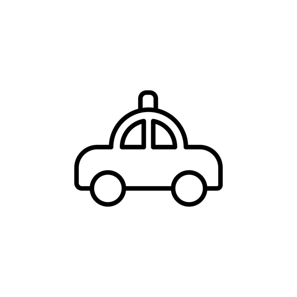 Cab, Taxi, Travel, Transportation Line Icon, Vector, Illustration, Logo Template. Suitable For Many Purposes. vector