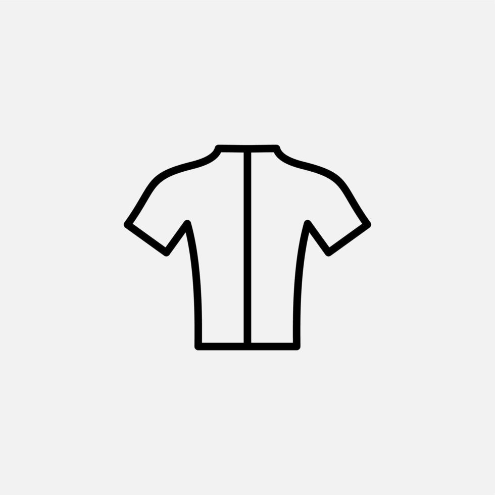 camisa, moda, polo, icono de línea de ropa, vector, ilustración, plantilla de logotipo. adecuado para muchos propósitos. vector