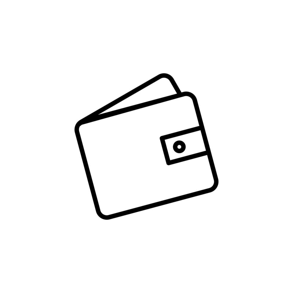 Wallet, Saving, Money Line Icon, Vector, Illustration, Logo Template. Suitable For Many Purposes. vector