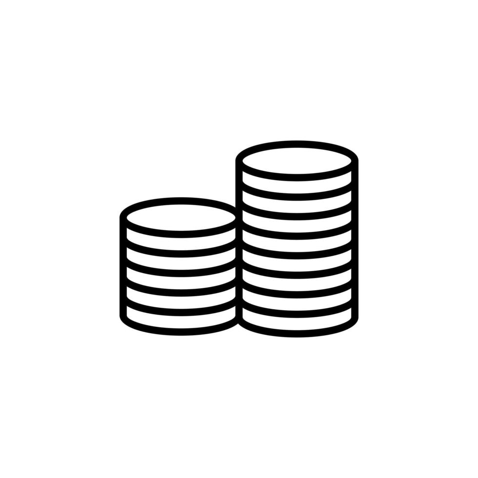 Money, Cash, Wealth, Payment Line Icon, Vector, Illustration, Logo Template. Suitable For Many Purposes. vector