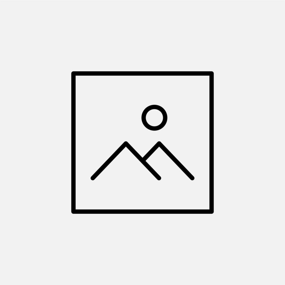 Picture, Gallery, Image Line Icon, Vector, Illustration, Logo Template. Suitable For Many Purposes. vector