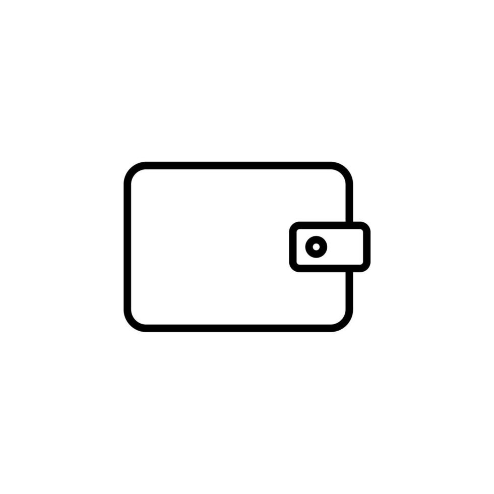 Wallet, Saving, Money Line Icon, Vector, Illustration, Logo Template. Suitable For Many Purposes. vector