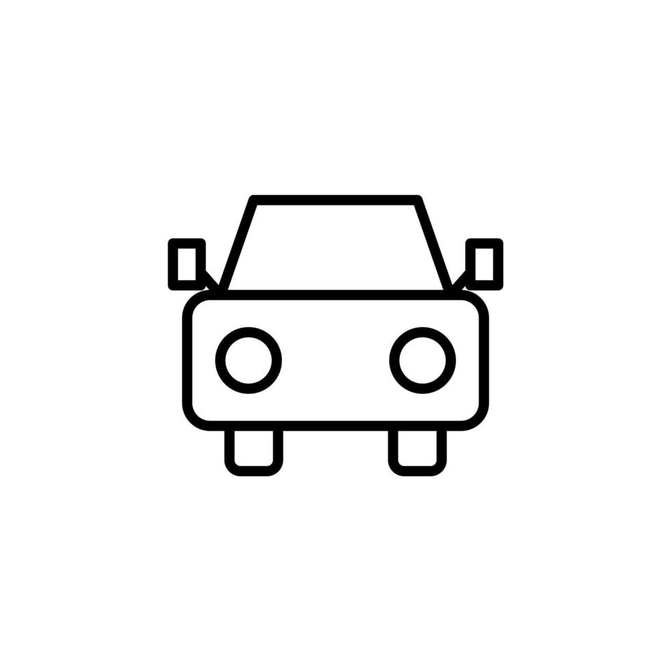 taxi, taxi, viaje, icono de línea de transporte, vector, ilustración, plantilla de logotipo. adecuado para muchos propósitos. vector