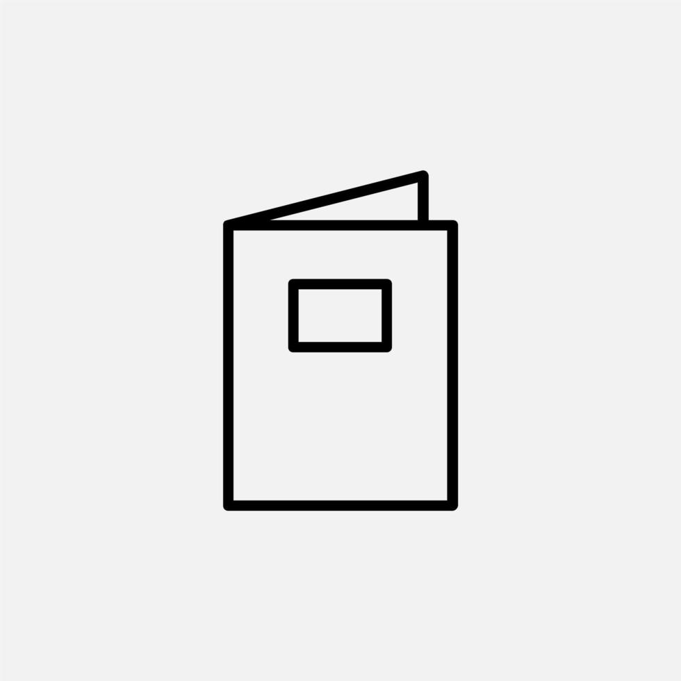 libro, lectura, biblioteca, icono de línea de estudio, vector, ilustración, plantilla de logotipo. adecuado para muchos propósitos vector