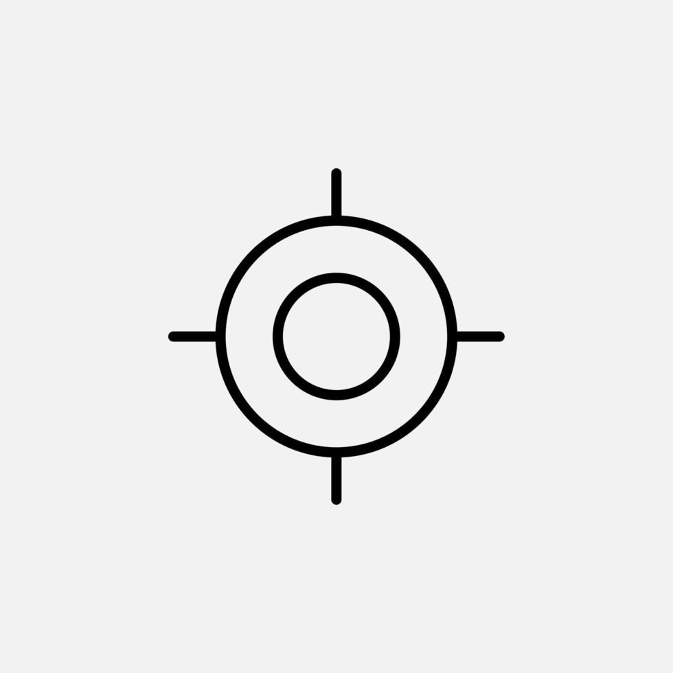 Gps, Map, Navigation, Direction Line Icon, Vector, Illustration, Logo Template. Suitable For Many Purposes vector