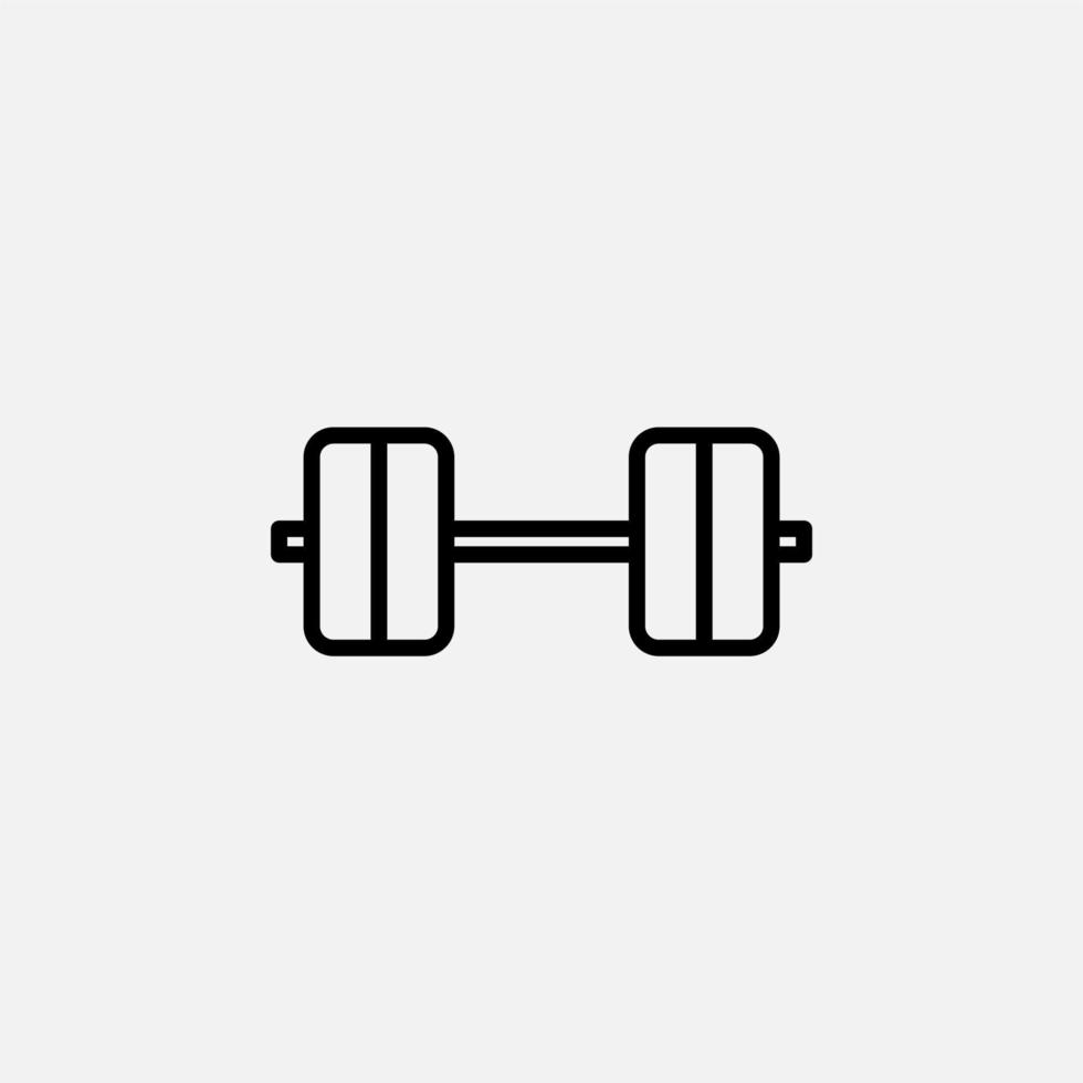 Gym, Fitness, Weight Line Icon, Vector, Illustration, Logo Template. Suitable For Many Purposes. vector