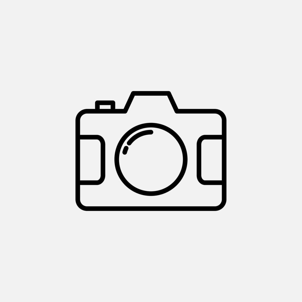 Camera, Photography, Digital, Photo Line Icon, Vector, Illustration, Logo Template. Suitable For Many Purposes. vector