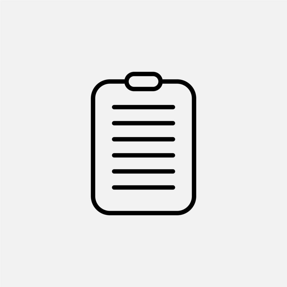 Notes, Notepad, Notebook, Memo, Diary, Paper Line Icon, Vector, Illustration, Logo Template. Suitable For Many Purposes. vector