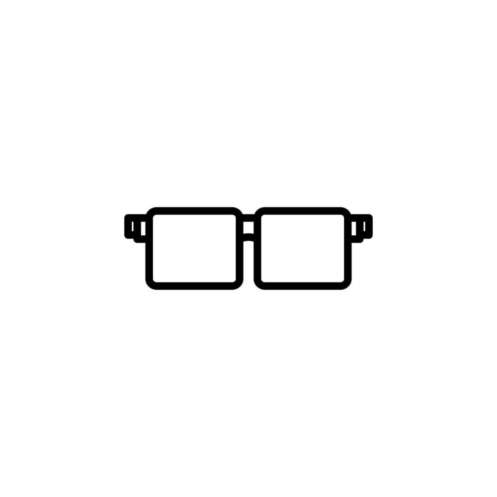 Glasses Line Icon, Vector, Illustration, Logo Template. Suitable For Many Purposes. vector