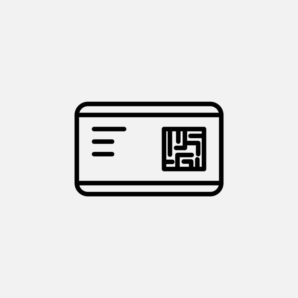 Ticket, Pass, Event, Voucher Line Icon, Vector, Illustration, Logo Template. Suitable For Many Purposes. vector