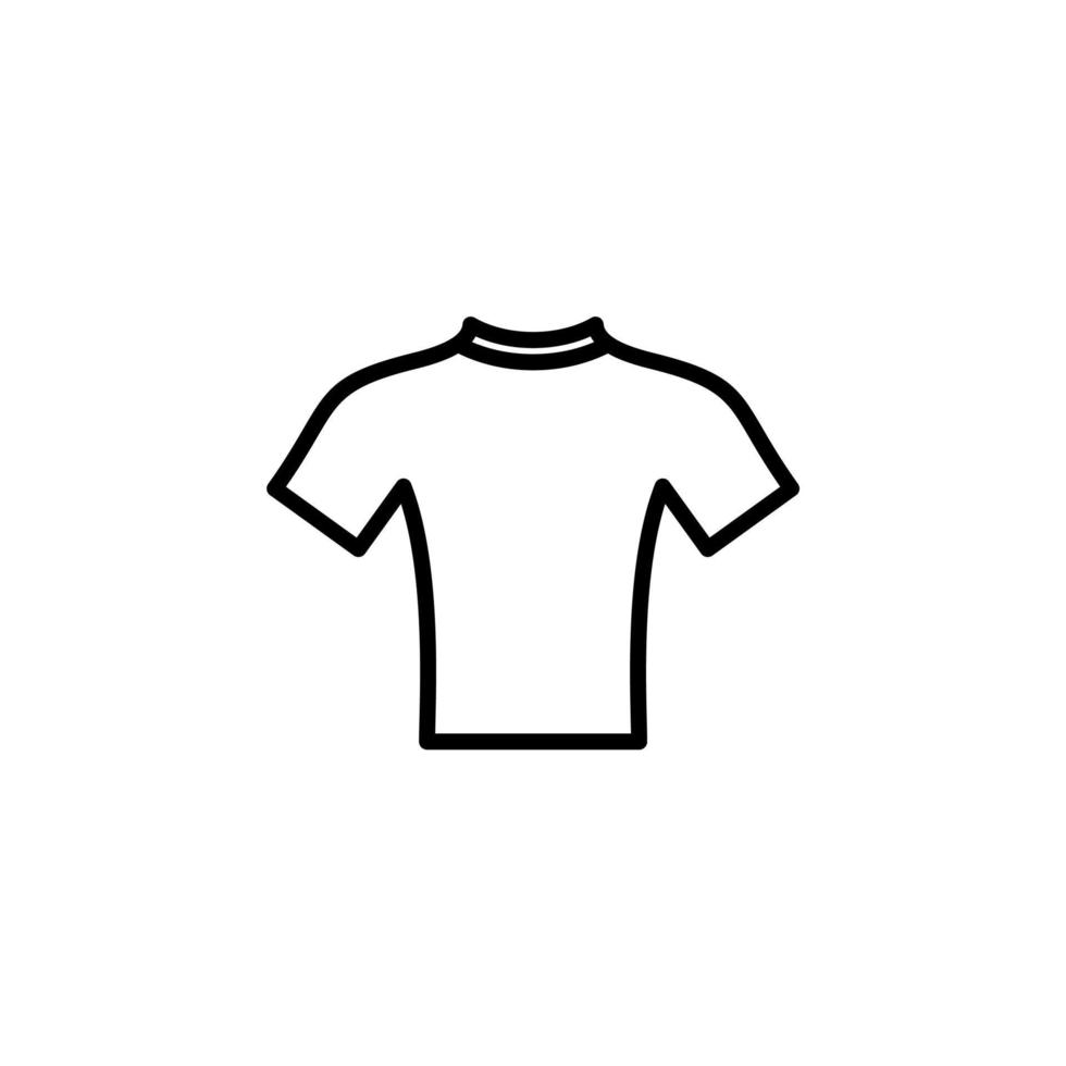 camisa, moda, polo, icono de línea de ropa, vector, ilustración, plantilla de logotipo. adecuado para muchos propósitos. vector