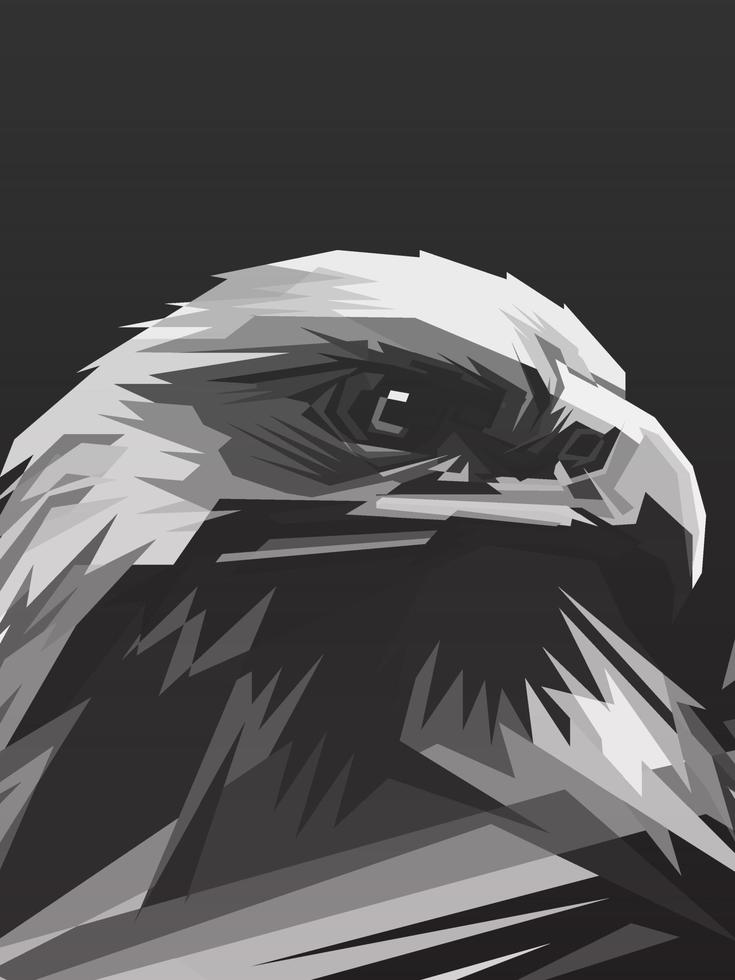 Eagle head pop art vector