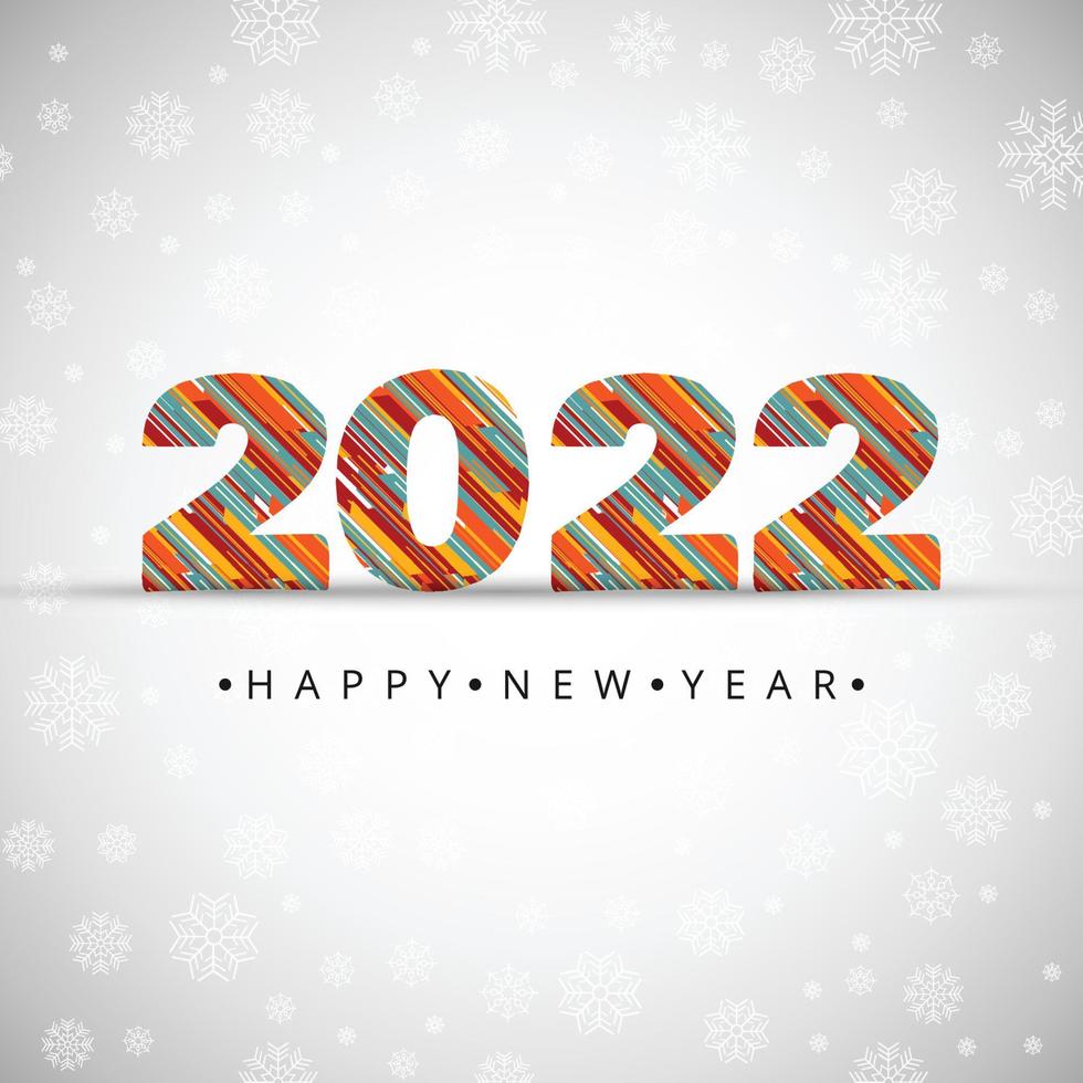Abstract 2022 new year calendar template design vector