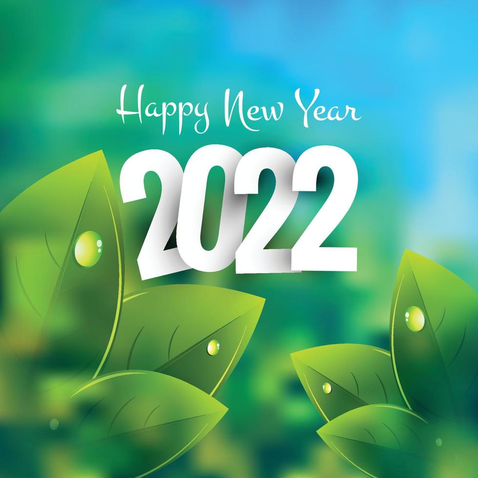 Abstract 2022 new year calendar template design vector