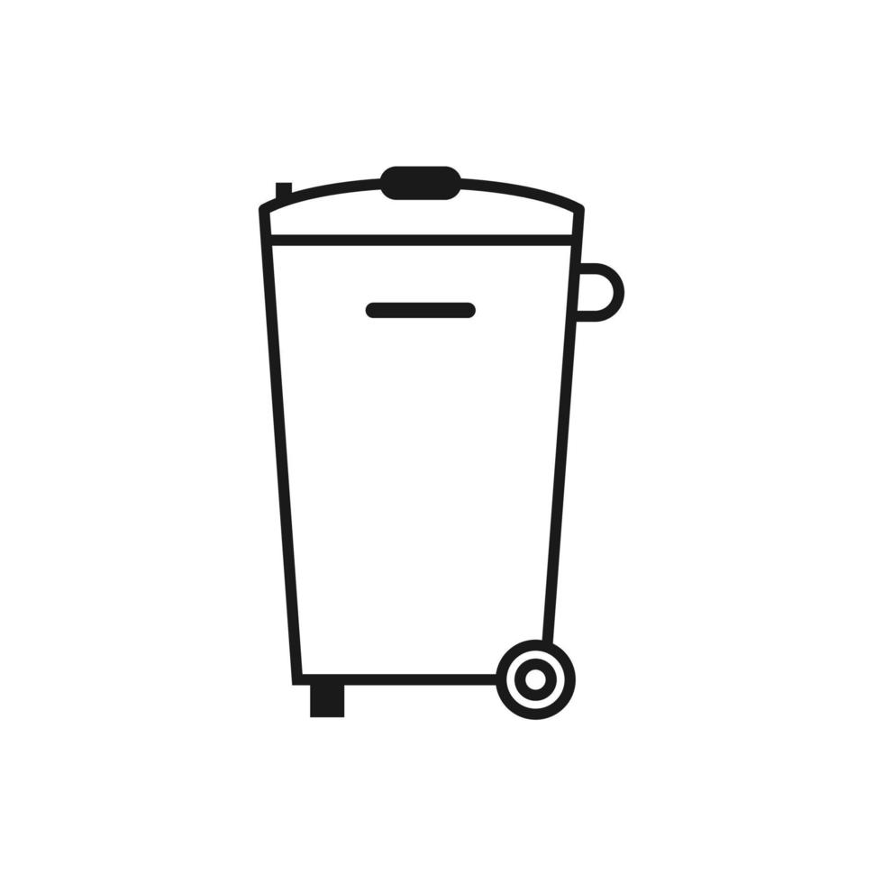 Trash can. Waste recycling. Do not litter. Municipal waste. vector