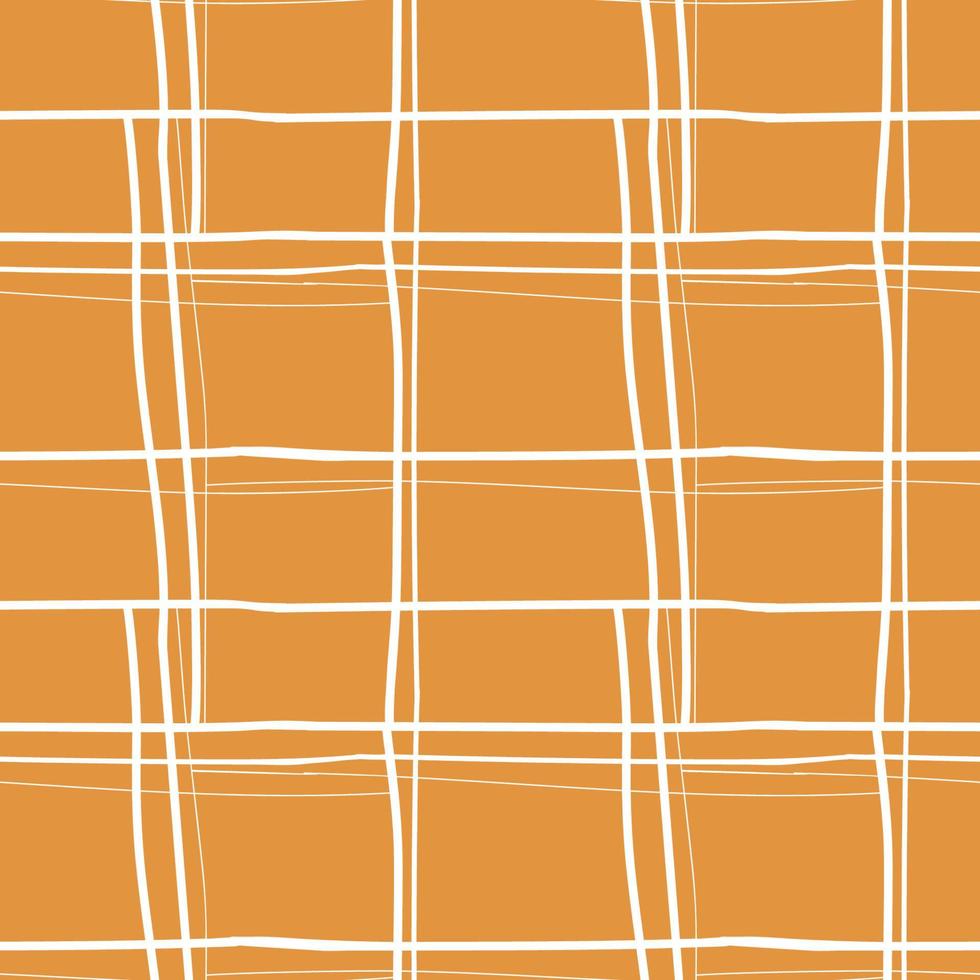 Abstract geometric squares seamless pattern. Vector illustration in camel yellow white colors like burnt sugar or caramel