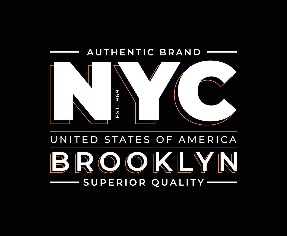 New York City Typography Vector T-shirt Design