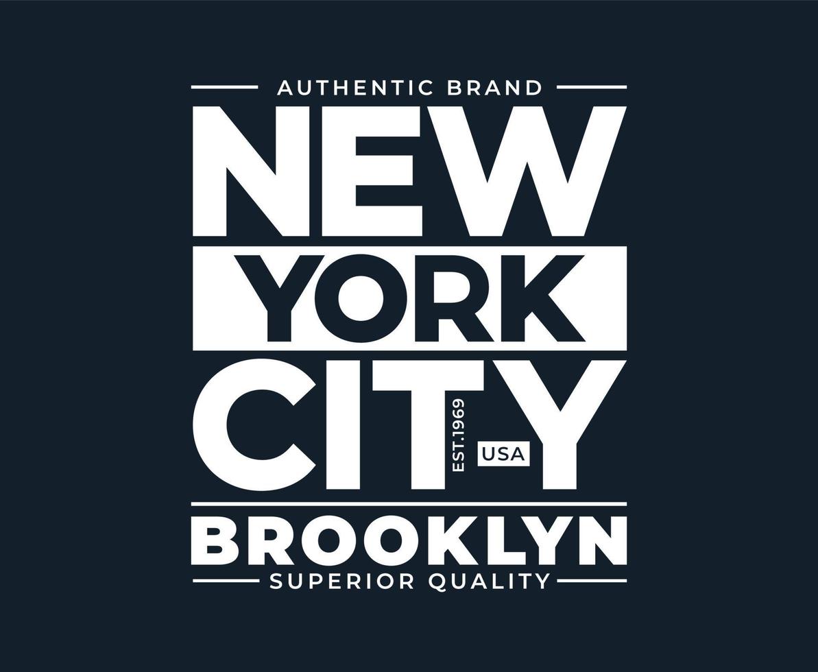 New York City Typography Vector T-shirt Design