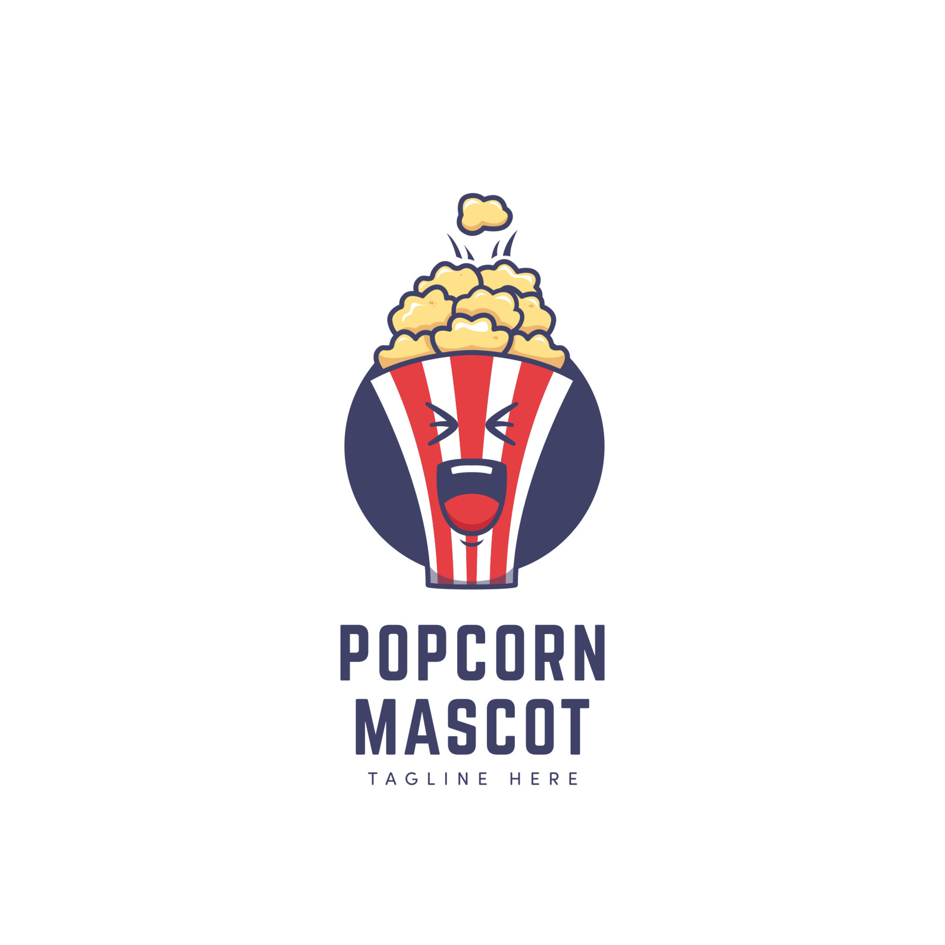 Popcorn box mascot character logo in cartoon icon illustration style 4854319 Vector Art at Vecteezy