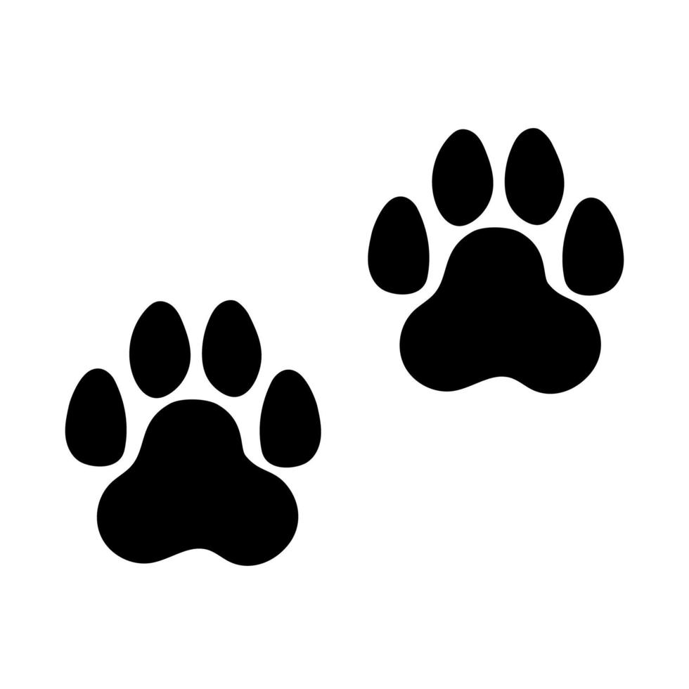 Illustration of a Paw Print. vector