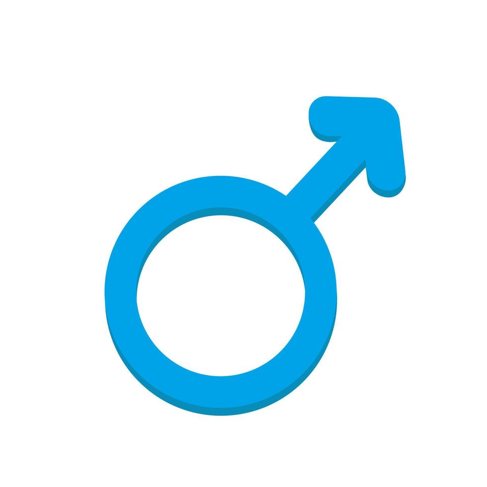 símbolo de género masculino. vector