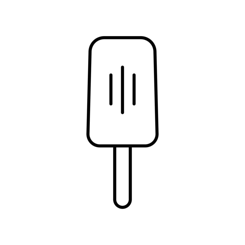 icono de línea de helado. vector de plantilla de diseño