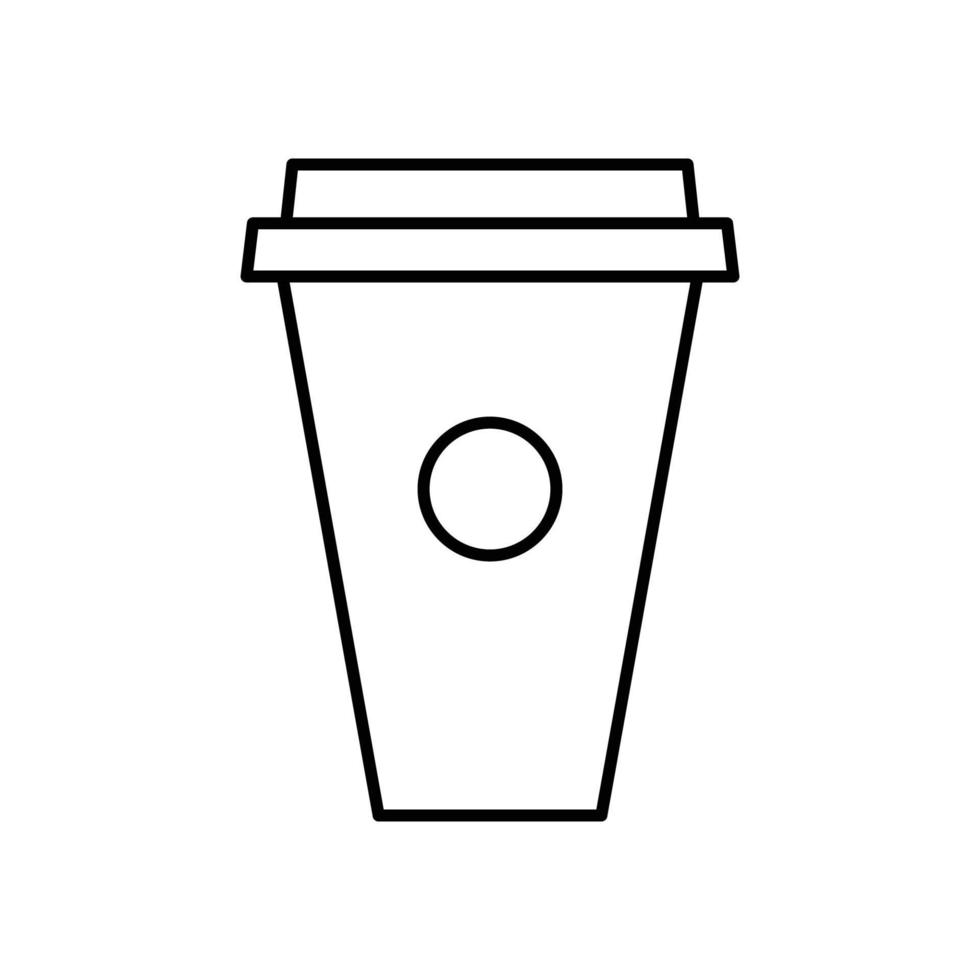 Drink line icon. Design template vector