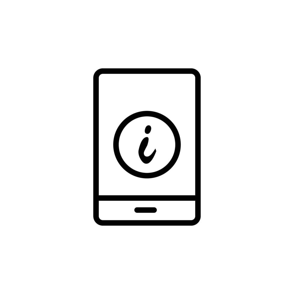 Phone and information line icon. Design template vector