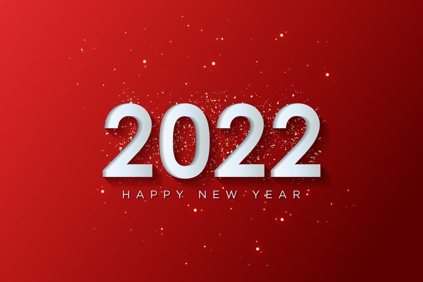 2022 happy new year greeting card with abstract background design for greeting card, poster, banner. Vector illustration.