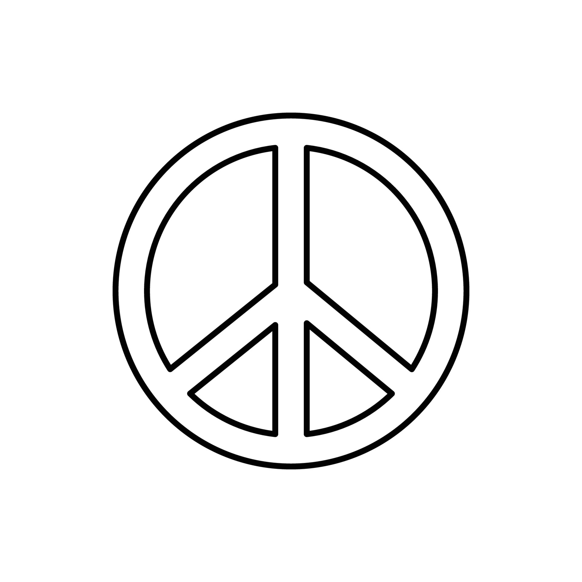 Peace sign line icon. Design template vector 4855016 Vector Art at Vecteezy Peace sign line icon. Design template vector 4855016 Vector Art at Vecteezy