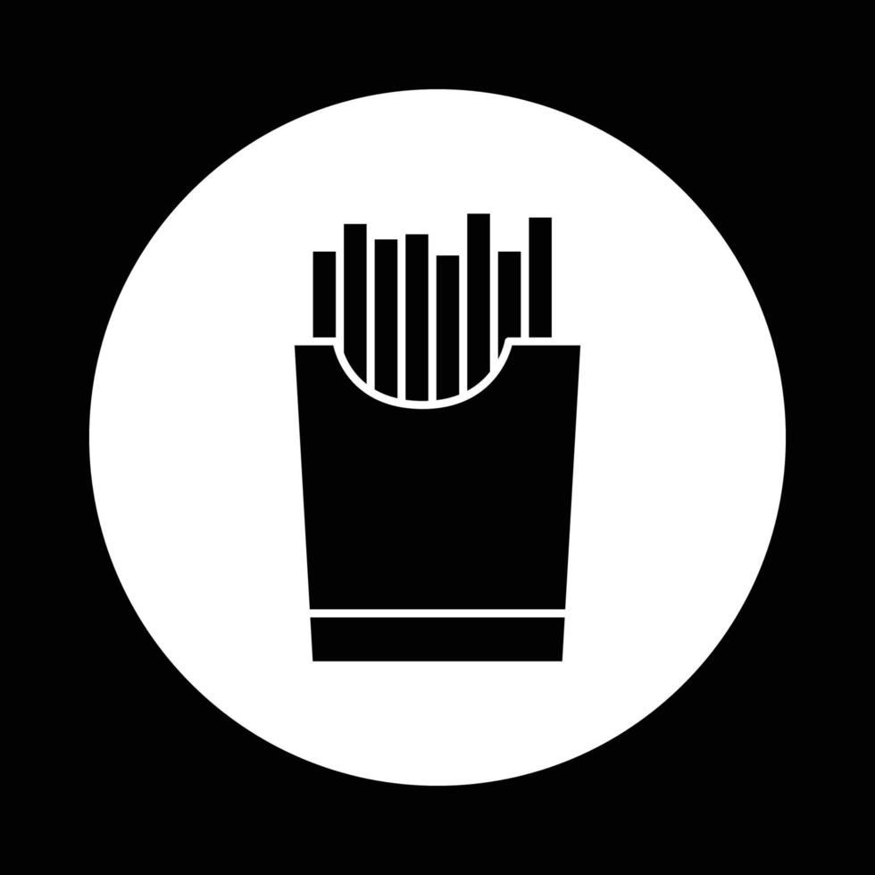 potato snacks icon. Design template vector
