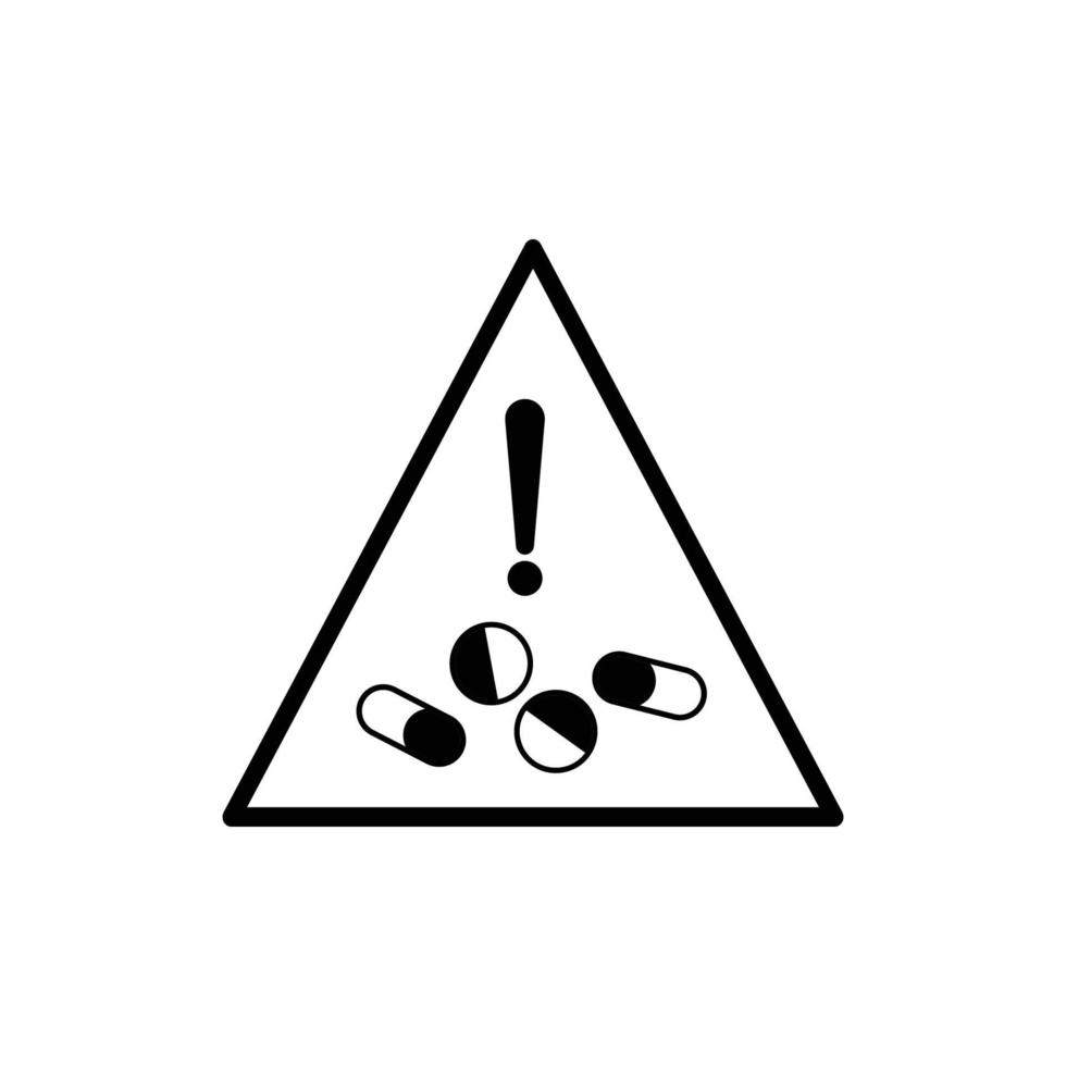 Drug stop icon, stop over dose, international overdose day. Design template vector