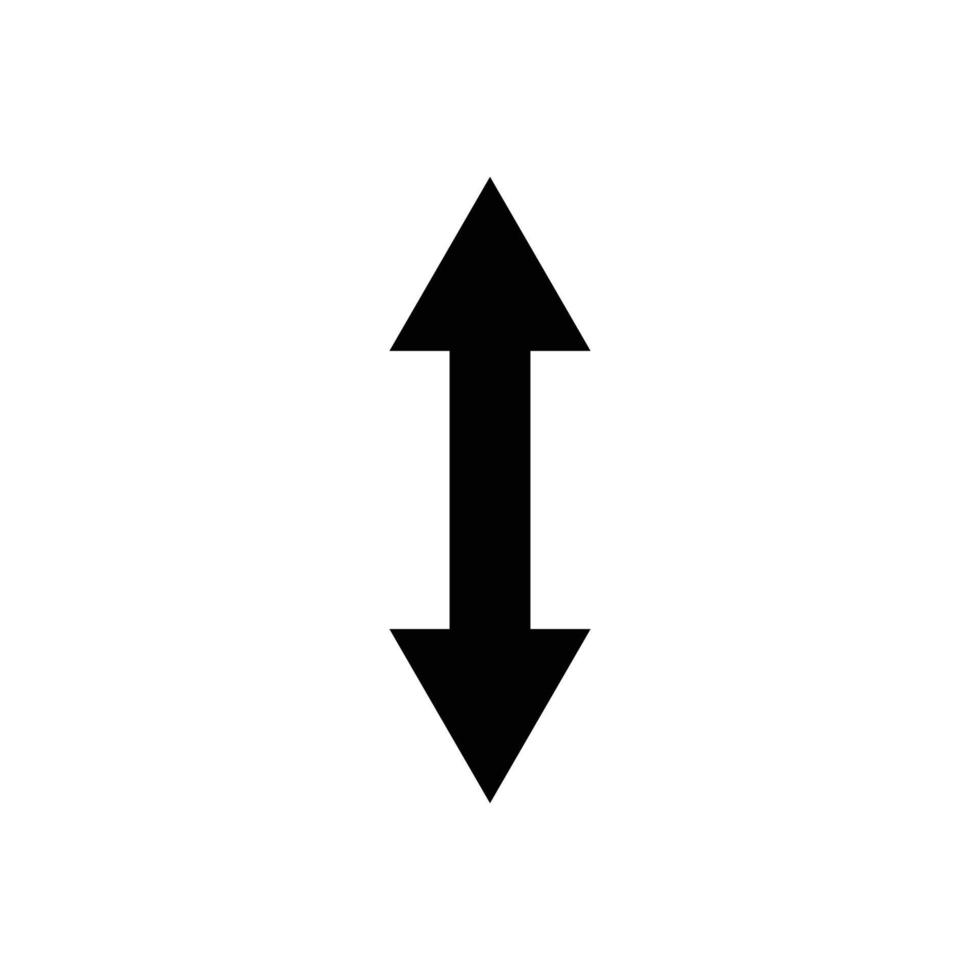 Two-way, arrow, go, up, down icon. Design template vector