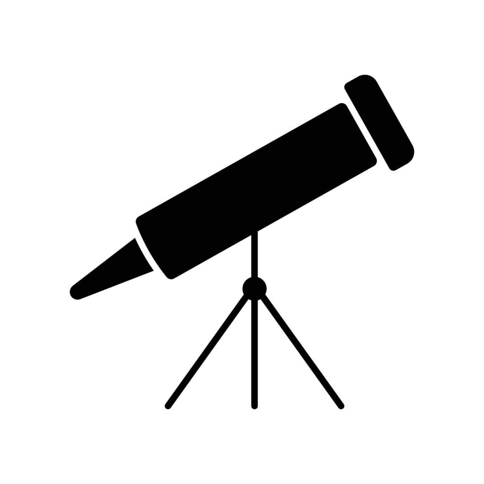 icono de telescopio. vector de plantilla de diseño