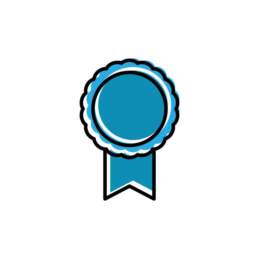 Medal flat icon. Vector template design