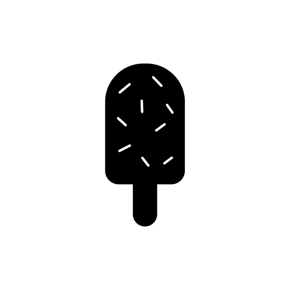 Ice cream silhouette vector