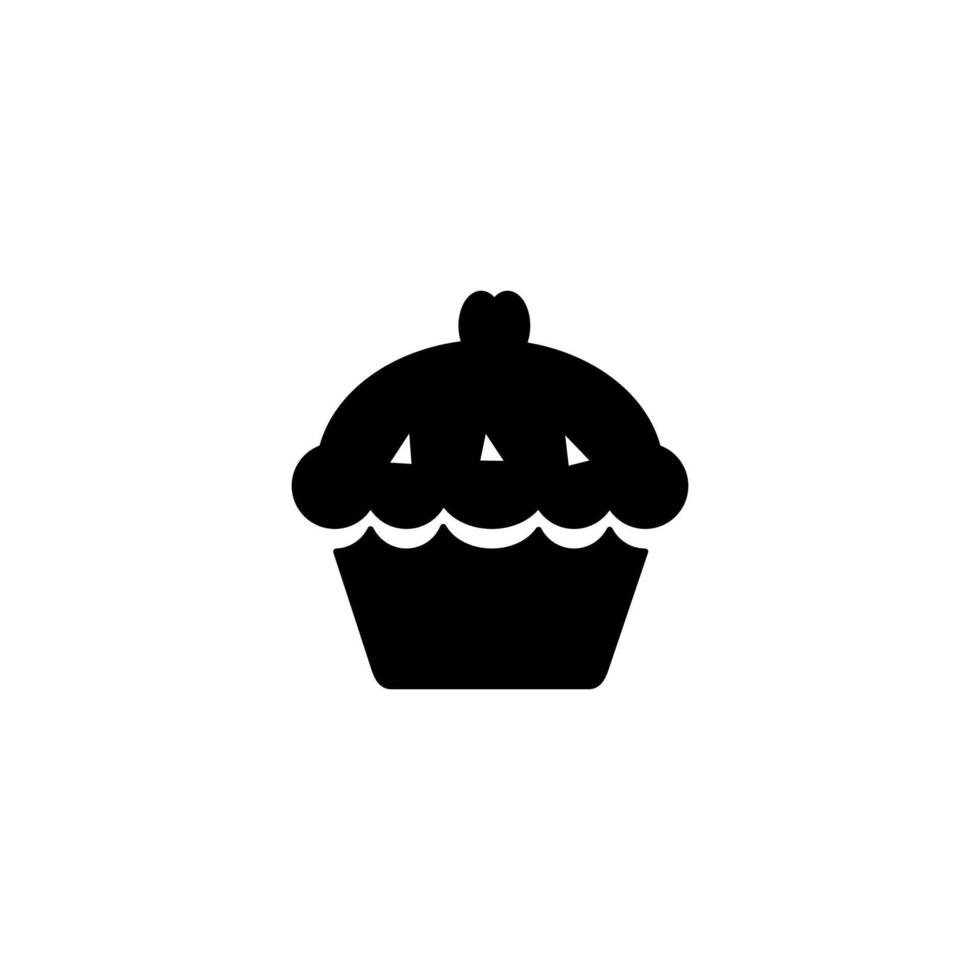 pie silhouette vector